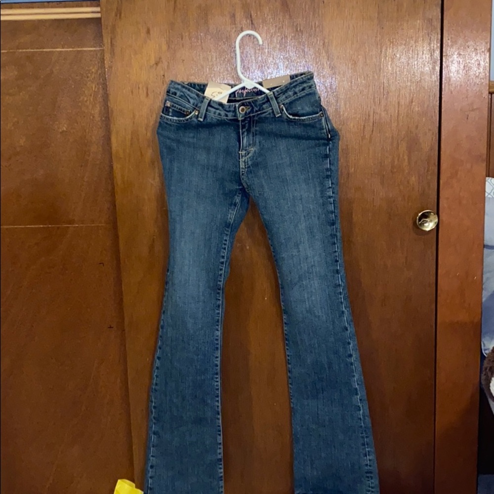Denim blue jeans